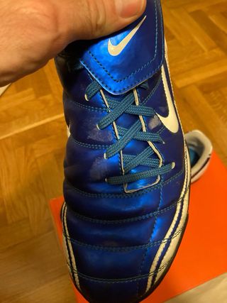 Botas de fútbol Nike Tiempo TF azul/blanco