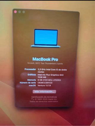 MacBook Pro 13” (2017)