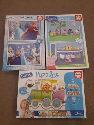 Puzzles Frozen y Peppa Pig Educa