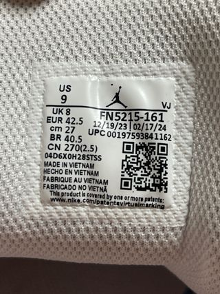 Zapatillas Nike Air Jordan 1 Rosa/Blanco