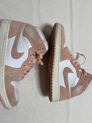Zapatillas Nike Air Jordan 1 Rosa/Blanco