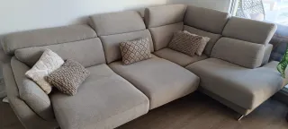 Sofá Chaise Longue Beige