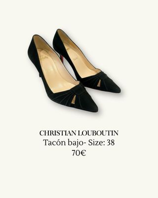 Tacones Christian Louboutin Talla 38