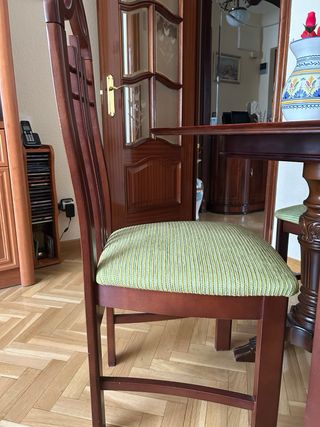 Mesa comedor madera con 6 sillas