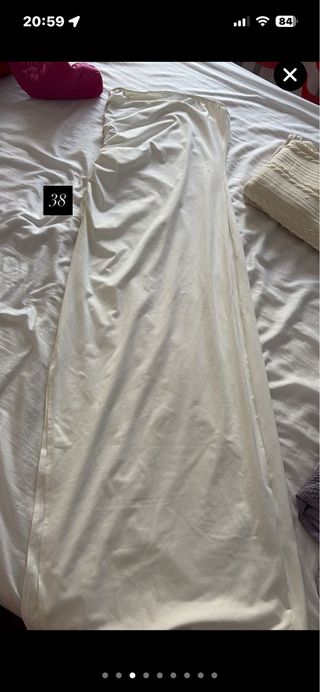 Vestido largo blanco talla M