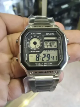 CASIO AE-1200WHD-1a/ correa metálica/oferta flash