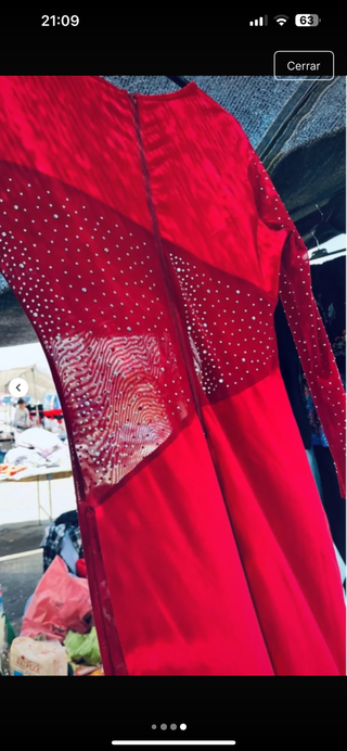 Mono rojo con pedrería