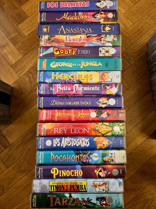 Lote 16 Películas Disney VHS Clásicos