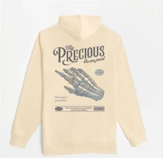 Sudadera beige "My Precious the one jewel"