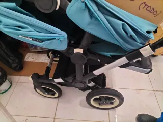 Bugaboo Donkey Silla Gemelar Azul