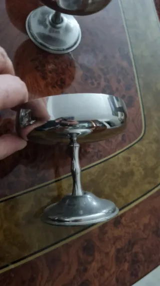 Set 6 Coppe Gelato Acciaio Inox