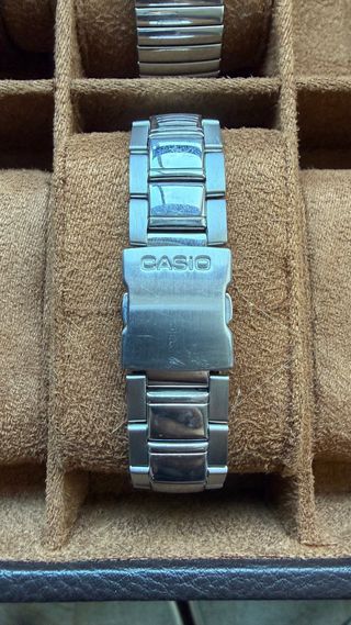 Reloj Casio Analógico-Digital Plata/Blanco