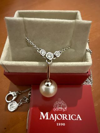 Collar Majorica Perla y Circonitas