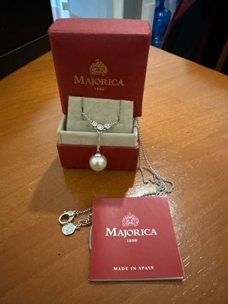 Collar Majorica Perla y Circonitas