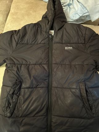 Abrigo Hugo Boss Niño Talla 12/XS Negro