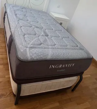 Canguro Nido Base Tapiza3D + 2 colchones 105x190cm