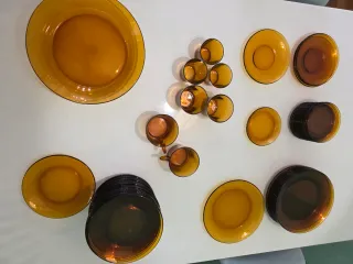 Duralex Ámbar Vajilla Vasos y Platos