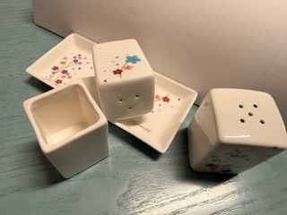 Set Sale e Pepe Porcellana Decorato