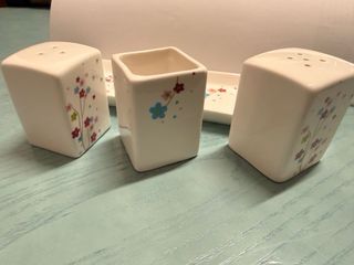 Set Sale e Pepe Porcellana Decorato