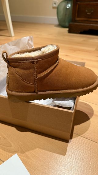 Botas de pelo marrones invierno