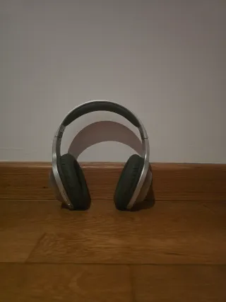 Cascos Bluetooth Plata y Negro