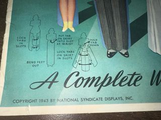 Recortable boda años 40