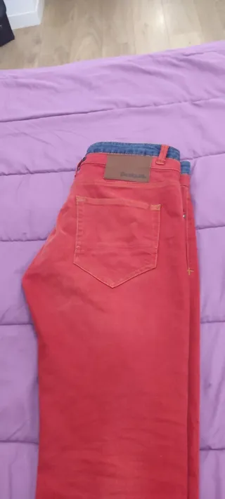Pantalón Desigual Rojo Talla 42