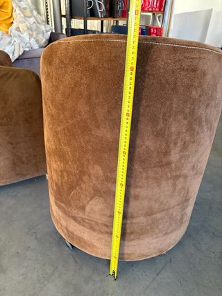 Coppia poltroncine artigianali in pelle