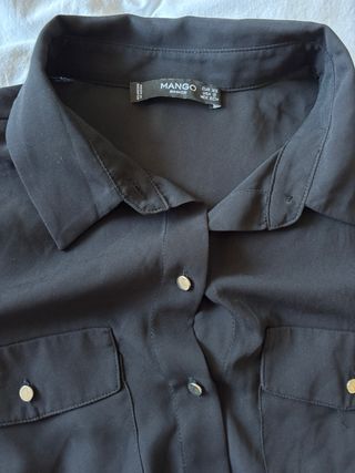 Camisa Mango Negra Talla XS