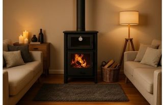 Estufa de Leña Nueva con Horno 9kW AST1006