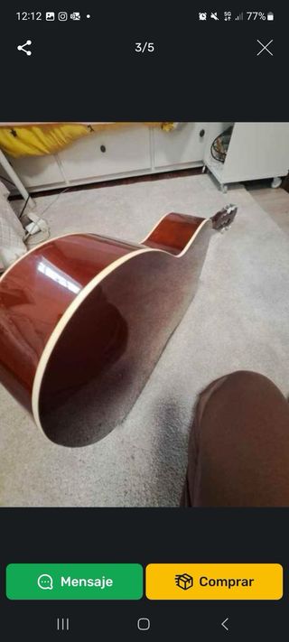 Guitarra Acústica Naranja Nueva en Caja