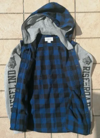 Felpa Diesel Bambino Tg.10 anni Blu/Nero/Grigio
