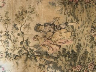 Tapiz antiguo escena galante