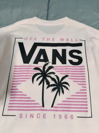 Camiseta Vans Rosa Talla M