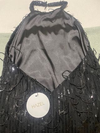 Vestido negro lentejuelas Hazel Talla S