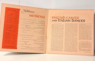 Medieval English Carols & Italian Dances LP
