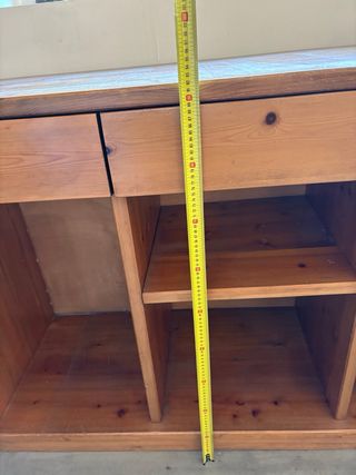 Mobile legno cassetti e vani a giorno