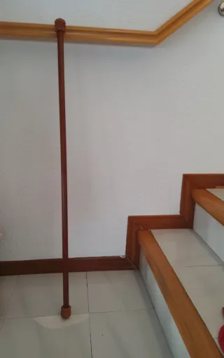 Barra de cortina de madera