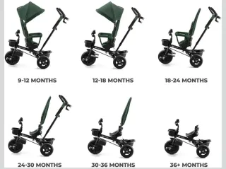 Triciclo Kinder Kraft Verde y Negro.