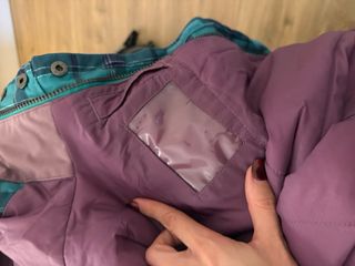 Anorak Nieve Burton S morado y turquesa