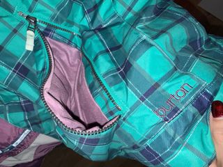 Anorak Nieve Burton S morado y turquesa