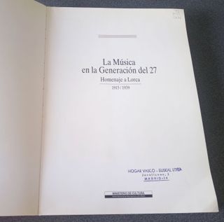 La Música En La Generación Del 27