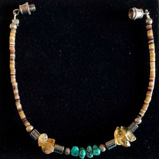 Braccialetto con Pietre Dure Turchese e Citrino