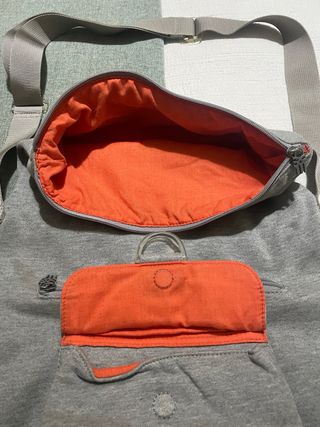 Bolso bandolera tela gris Frenchurch