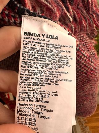 Chaqueta Bimba y Lola Talla M
