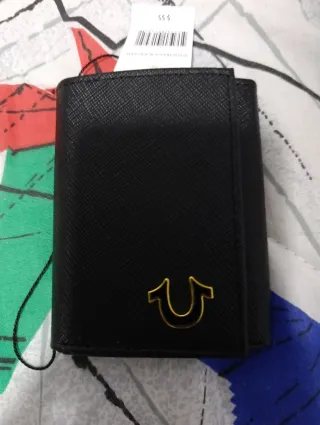 Cartera True Religion Piel Negra Nueva