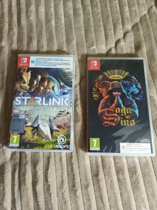 Lote Starlink y Saga of Sins Nintendo Switch