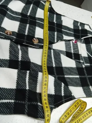 Completo donna gilet e pantaloni a quadri