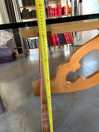 Tavolo classico legno e vetro