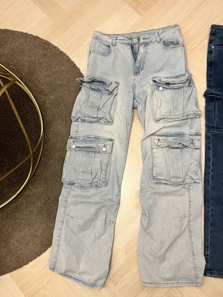 Jeans Cargo Blu